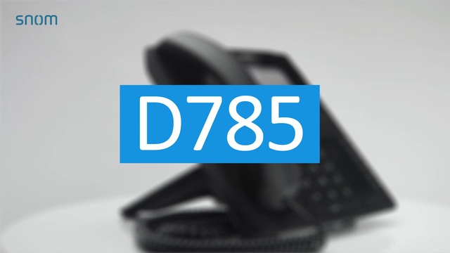 snom D785, VoIP-Telefon schwarz, Bluetooth, PoE