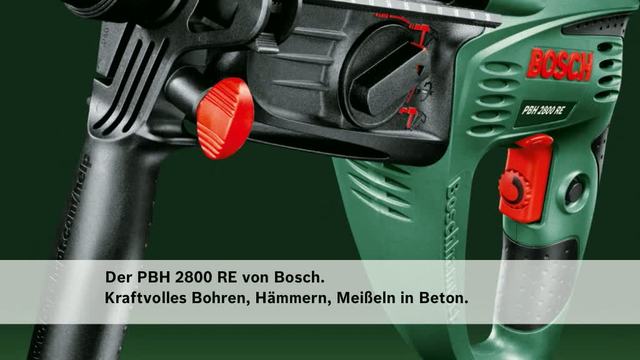 Bosch Bohrhammer PBH 2800 RE grün/schwarz, 720 Watt, Koffer