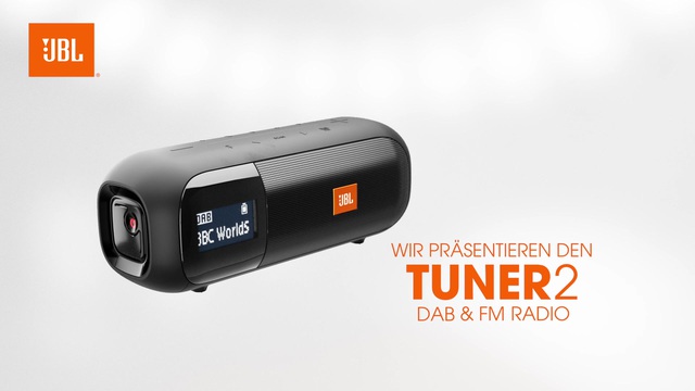 JBL Tuner 2, Radio schwarz, Bluetooth, FM, DAB+