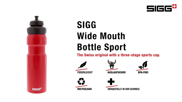 SIGG Alu WMB Sports Touch 0,75 Liter, Trinkflasche weiß