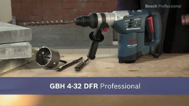 Bosch Perforateur SDS-plus GBH 4-32 DFR Professional, Marteau piqueur Bleu, 4,7 kg