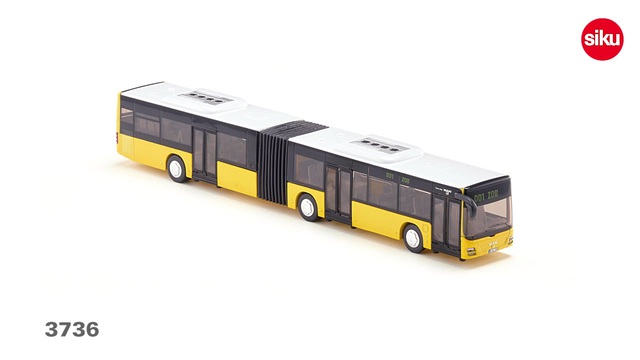 SIKU SUPER Gelenkbus, Modellfahrzeug gelb/weiß