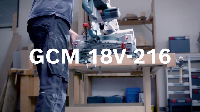 Bosch GCM 18V-216 2x 5,5Ah GAL       (C) kap- & verstekzaag Blauw