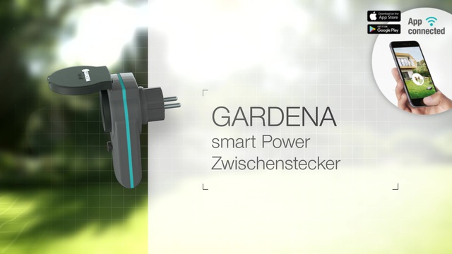 GARDENA smart Power Zwischenstecker, Steckdose schwarz, per App steuerbar