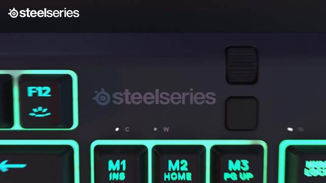 SteelSeries Apex 3 TKL, gaming toetsenbord US lay-out, SteelSeries Whisper-Quiet, RGB leds, TKL