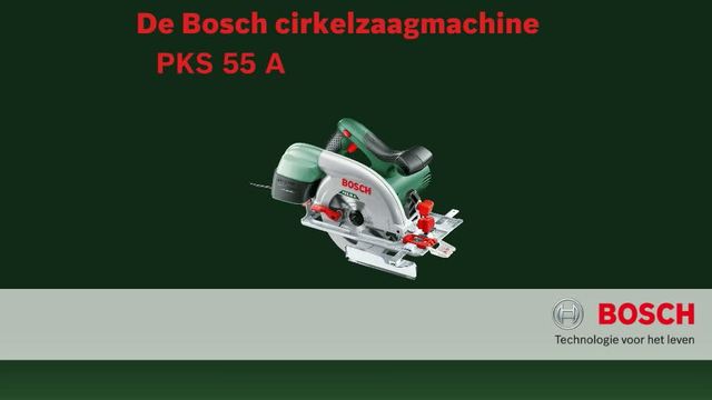 Bosch Handcirkelzaag PKS 55A Groen/zwart, 1.200 Watt