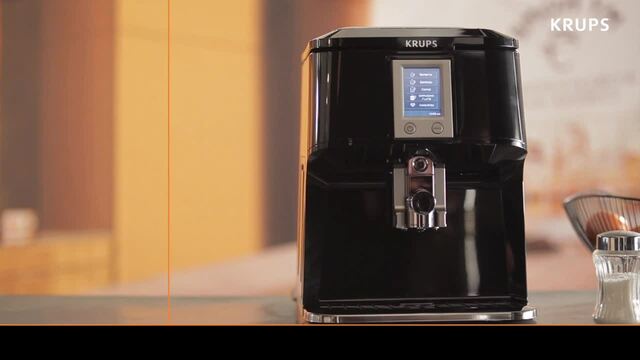 Krups EA8105 machine à café Entièrement automatique Machine à expresso 1,6 L, Machine à café/Espresso Blanc/Noir, Machine à expresso, 1,6 L, Café en grains, Broyeur intégré, 1450 W, Blanc