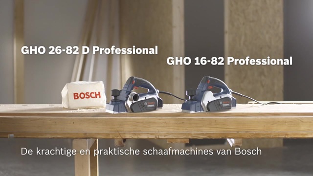Bosch GHO 26-82 D Professional elektrische schaafmachine Blauw/zwart, 710 Watt