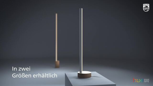 Philips Gradient Signe Tischleuchte, LED-Leuchte weiß/holz, Oak