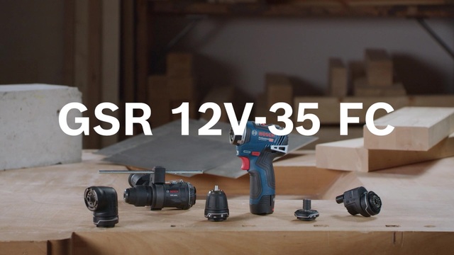 Bosch GSR 12V-35 FC Professional 1750 tr/min 590 g Noir, Bleu, Perceuse/visseuse Bleu/Noir, Perceuse à poignée pistolet, 1 cm, 1750 tr/min, 3,2 cm, 1 cm, 0,8 mm
