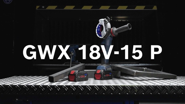 Bosch X-LOCK Akku-Winkelschleifer BITURBO GWX 18V-15 P Professional solo, Ø 125mm blau/schwarz, ohne Akku und Ladegerät