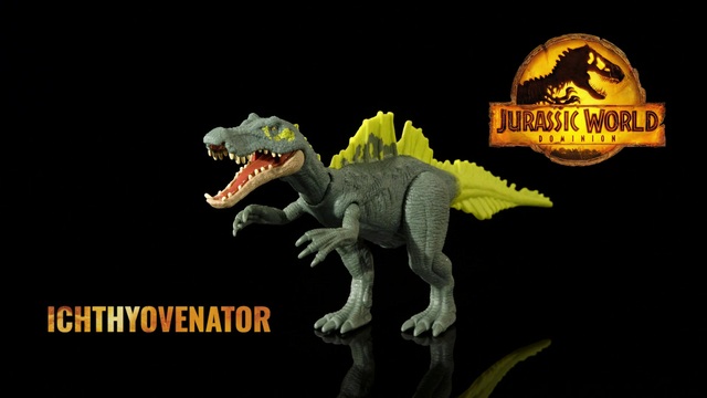 Mattel Jurassic World Roar Strikers Ichthyovenator, Spielfigur 
