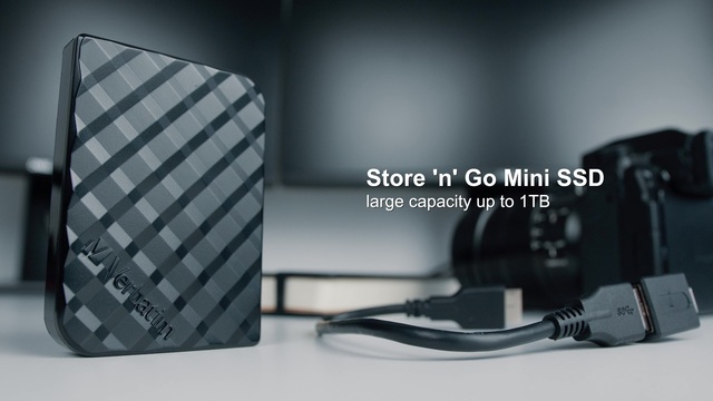 Verbatim Store 'n' Go Mini 512 GB, Externe SSD schwarz, USB-C 3.2 Gen 1 (5 Gbit/s)