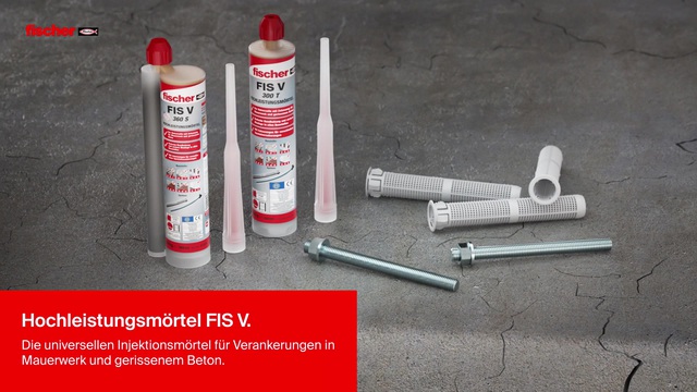 fischer Vorteils-Box Montagemörtel FIS VL 300 T HWK G grau, 20 Kartuschen, Koffer