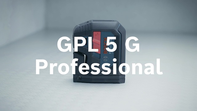 Bosch GPL 5 G Professional puntlaser Blauw/zwart, Groene laserpunten