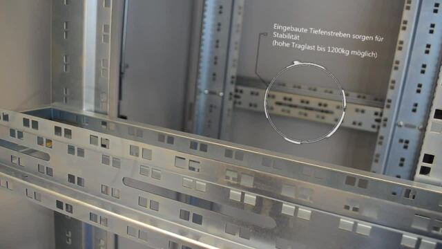 Digitus Netzwerkschrank Varioflex-N Serie - 800x800 mm (BxT), IT-Schrank grau, 42 Höheneinheiten
