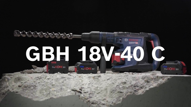 Bosch Accu-boorhamer GBH 18V-40 C Professional solo Blauw/zwart, zonder batterij en oplader, in XL-BOXX