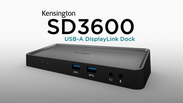 Kensington SD3600 5 Gbps USB 3.0 dubbel 2K dockingstation usb-hub 