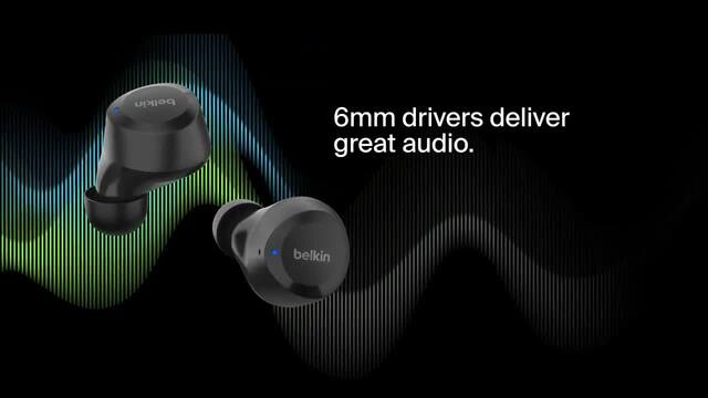Belkin SOUNDFORM Bolt Wireless in-ear oortjes Zwart, Bluetooth