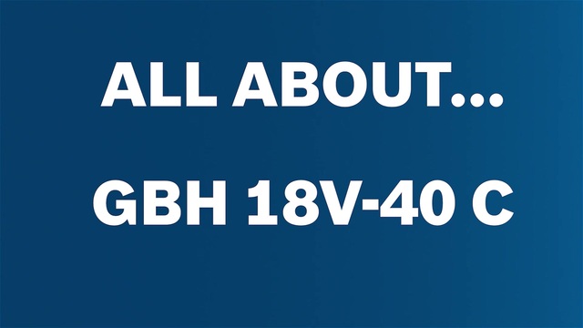 Bosch Marteau-piqueur sans fil GoH 18V-40 C Professional, Marteau piqueur Bleu/Noir