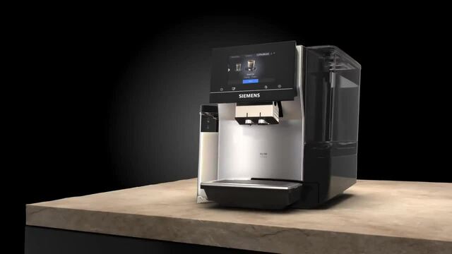 Siemens EQ.700 TP705D01 machine à café Entièrement automatique Machine à café 2-en-1 2,4 L, Machine à café/Espresso Noir/en acier inoxydable, Machine à café 2-en-1, 2,4 L, Café en grains, Broyeur intégré, 1500 W, Noir