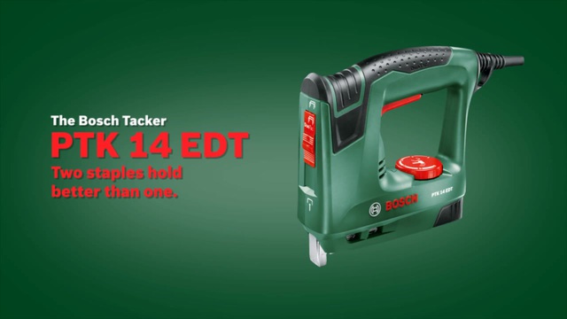 Bosch BOSCH PTK 14 EDT elektrische tacker Groen, Retail