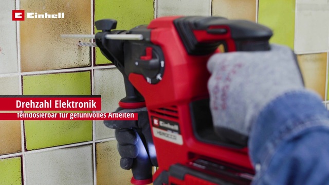 Einhell Professional Akku-Bohrhammer HEROCCO 36/28, 36Volt (2x18Volt) rot/schwarz, ohne Akku und Ladegerät