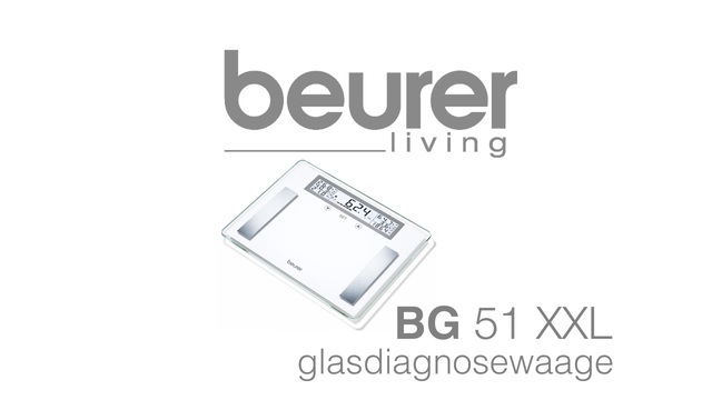 Beurer Körperanalysewaage BG 51 XXL  weiß/edelstahl (gebürstet)