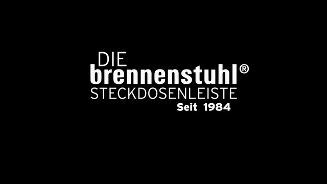 Brennenstuhl Alu-Line 10" Steckdosenleiste 4-fach schwarz/silber, 1HE, 2 Meter