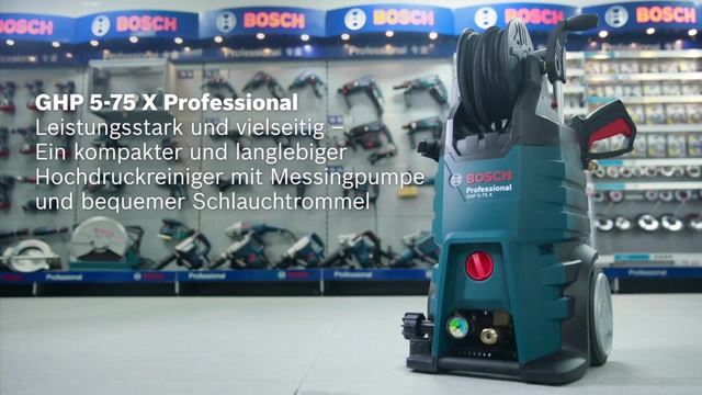 Bosch Hochdruckreiniger GHP 5-75 X Professional blau/schwarz, 2.600 Watt