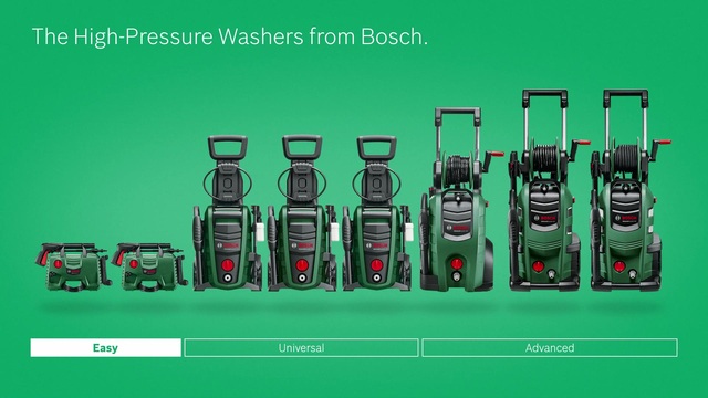 Bosch EasyAquatak 110 Nettoyeur haute pression Compact Electrique 330 l/h 1300 W Vert Vert/Noir, Compact, Electrique, 3 m, 5 m, Vert, II