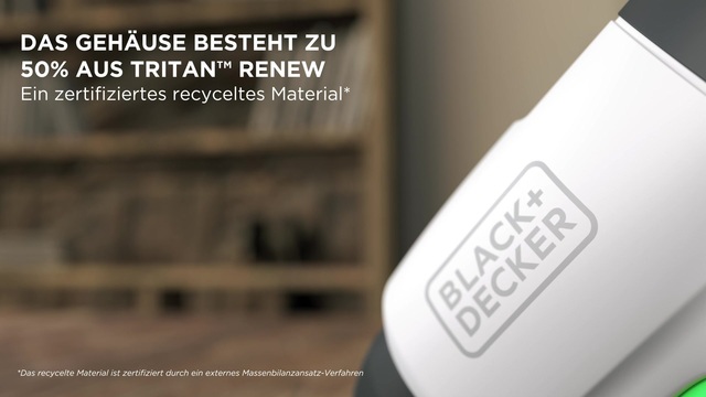 BLACK+DECKER Akku-Schrauber reviva, 3,6Volt weiß/schwarz, integrierter Li-Ion-Akku 1,5Ah