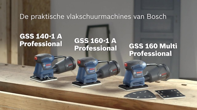 Bosch GSS 160-1 A Multi Professional vlakschuurmachine Blauw/zwart, 180 Watt, L-BOXX