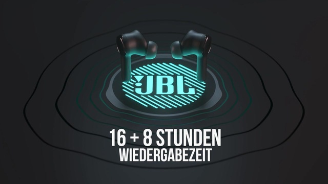 JBL Quantum TWS, Kopfhörer schwarz, USB-C, ANC