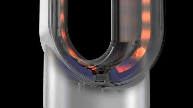 Dyson Hot+Cool Heizlüfter AM09 weiß/nickel, 2.000 Watt