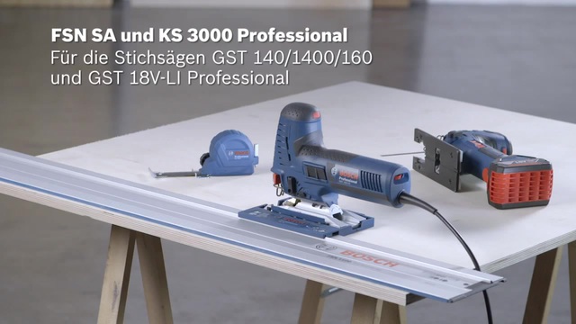 Bosch Akku-Stichsäge GST 18V-Li S Professional solo blau, ohne Akku und Ladegerät, in L-BOXX 136