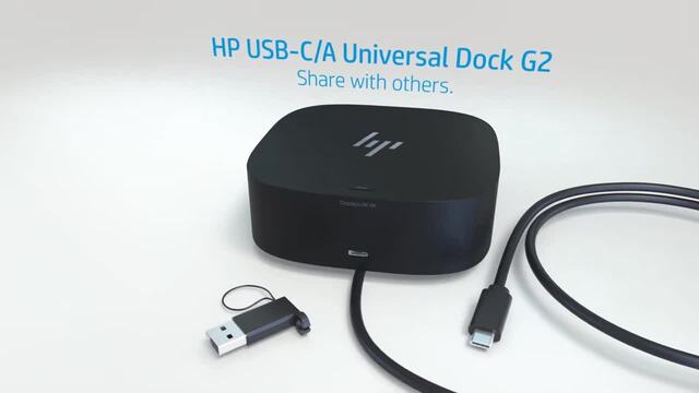 HP USB-C Dock G5, Station d'accueil Noir
