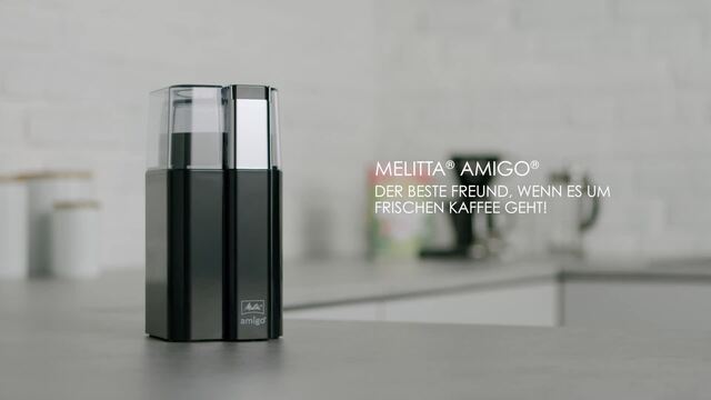 Melitta Amigo, Moulin à café Noir/chrome