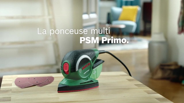 Bosch PSM Primo Ponceuse multi usages 24000 OPM Noir, Vert, Rouge, Argent Vert/Noir, Ponceuse multi usages, Velcro, Noir, Vert, Rouge, Argent, 12000 OPM, 24000 OPM, 1,4 mm