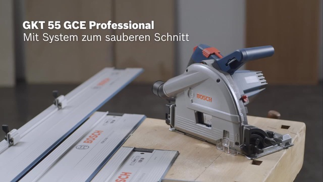 Bosch Tauchsäge GKT 55 GCE Professional, Handkreissäge blau, 1.400 Watt