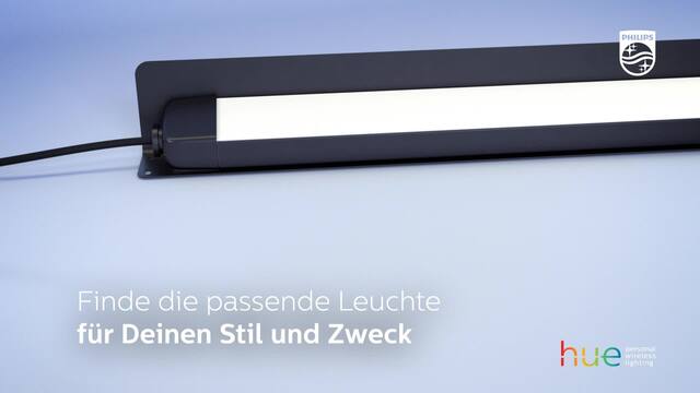 Philips Hue White & Color Ambiance Lily Gartenspot, LED-Leuchte schwarz, 3 Stück, Basis-Set