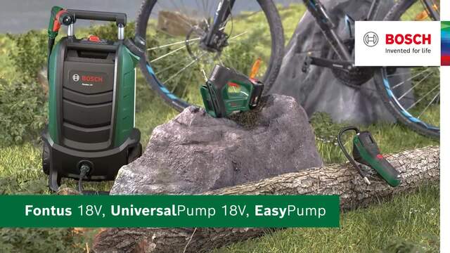 Bosch UniversalPump 18V, Pompe à air Vert/Noir