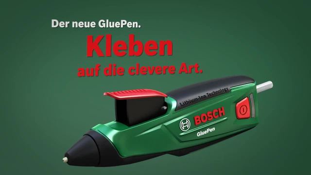Bosch Akku-Heißklebepistole GluePen grün/schwarz, Li-Ionen-Akku 1,5 Ah