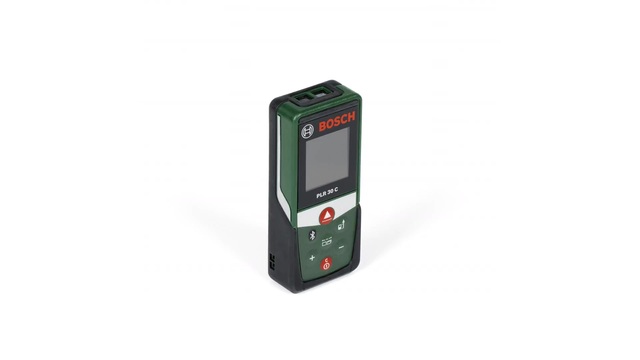 Bosch Laser-Entfernungsmesser PLR 30 C grün/schwarz, Reichweite 30m, Schutztasche, Retail